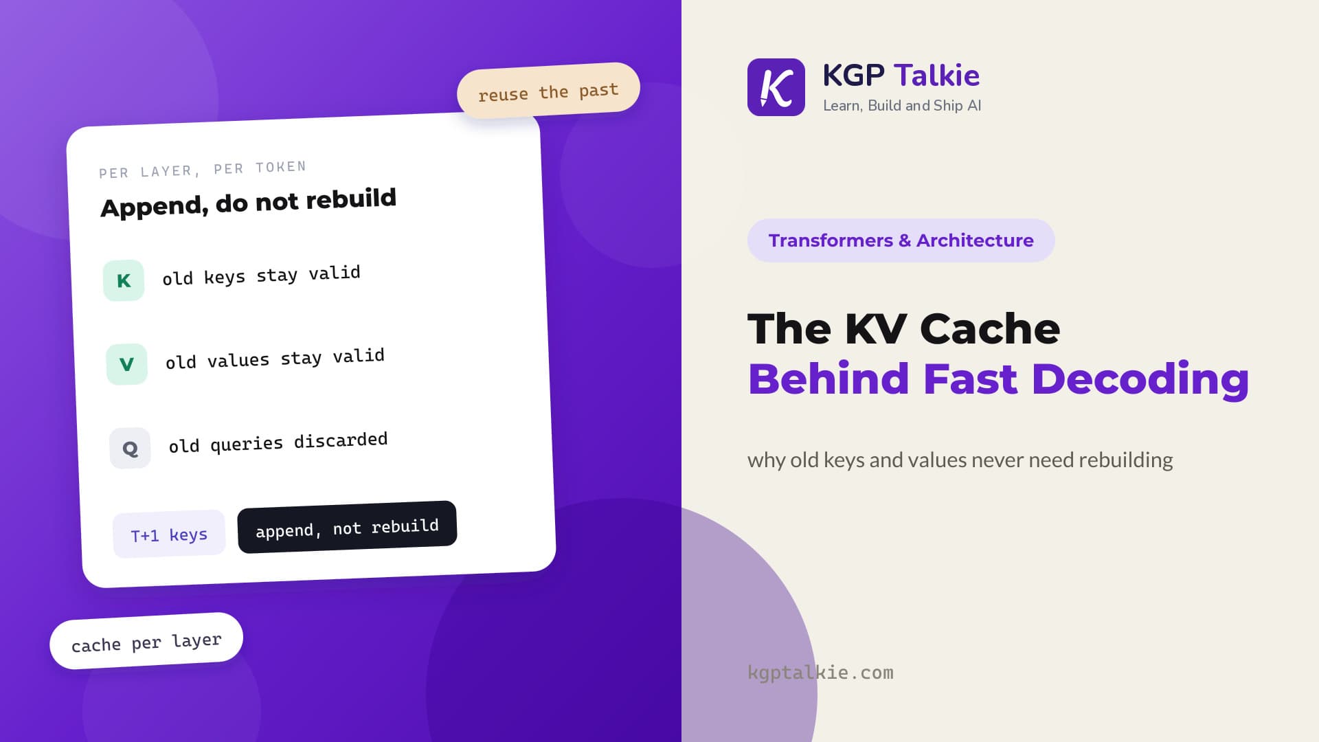 KV Cache Explained: The Trick Behind Fast Generation