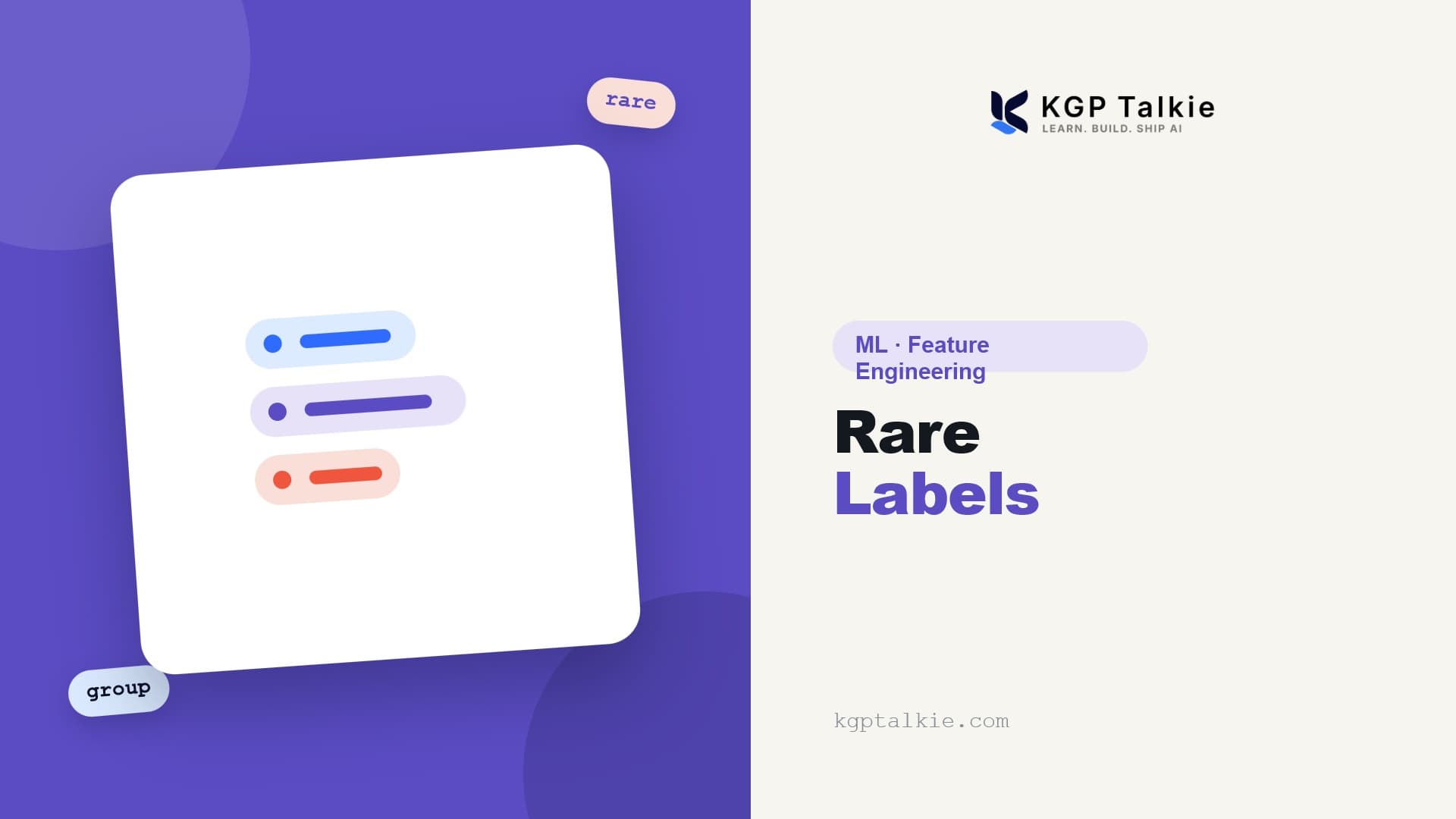 Feature Engineering: Rare Labels