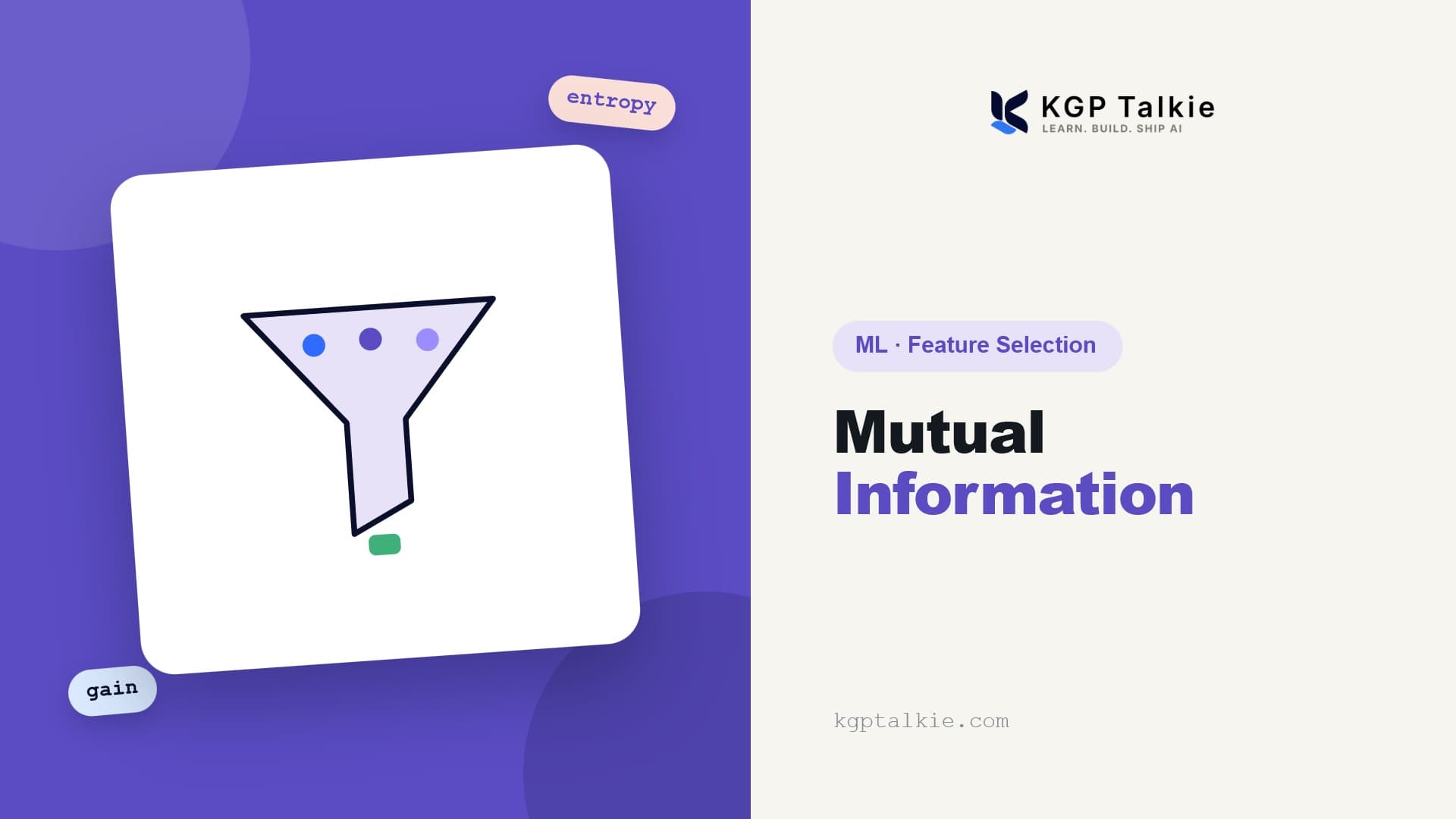 Feature Selection with Mutual Information