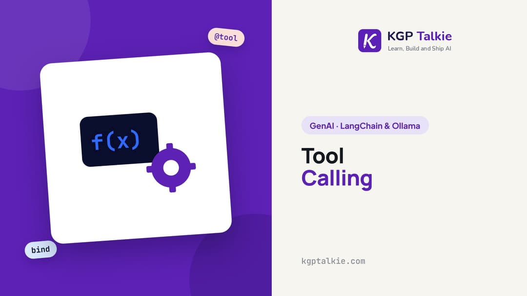 Tool Calling and Function Calling with LangChain - KGP Talkie