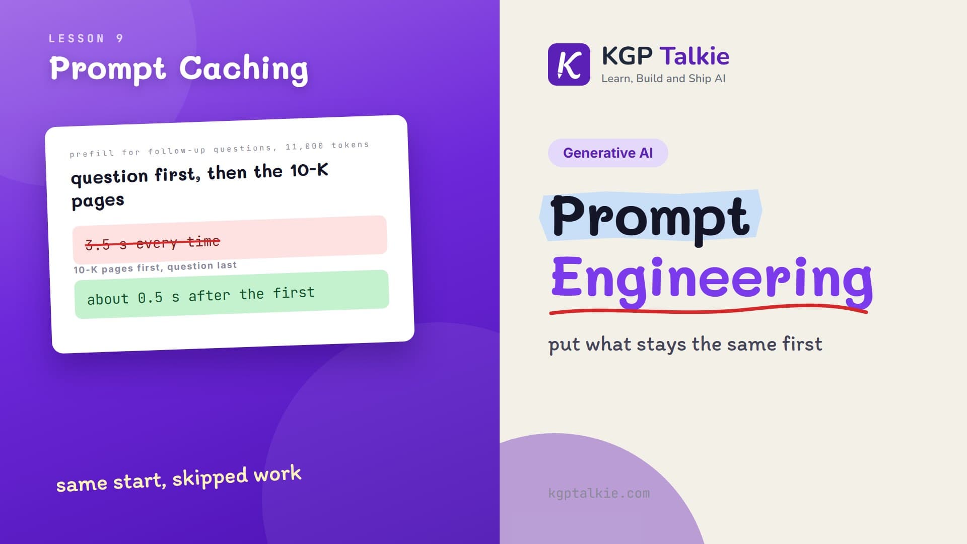 Prompt Caching: Put the 10-K First and Prefill Gets 7x Faster