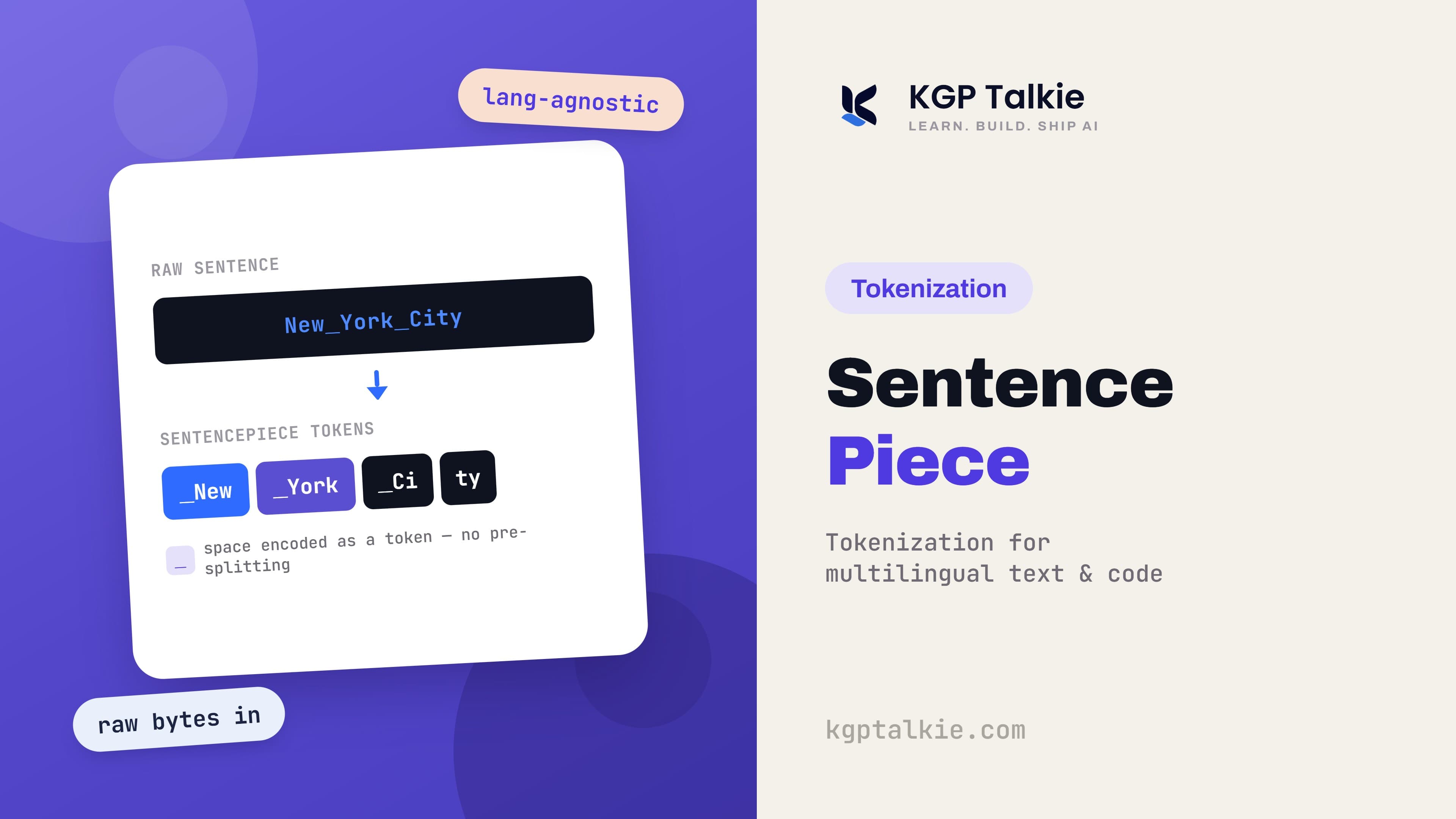 SentencePiece: Tokenization for Multilingual Text and Code