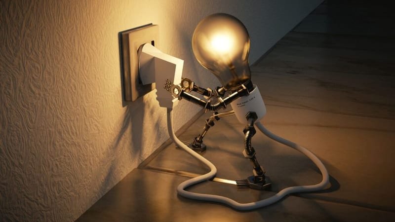 Electrical plug representing energy consumption data and forecasting