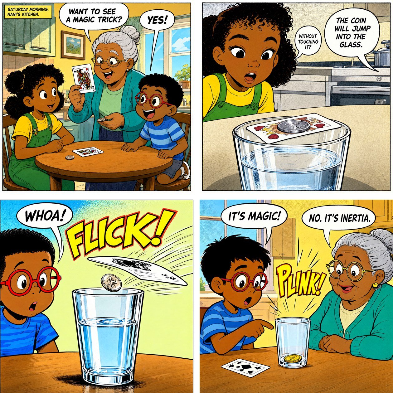 The same four panels drawn by Qwen-Image 2.1