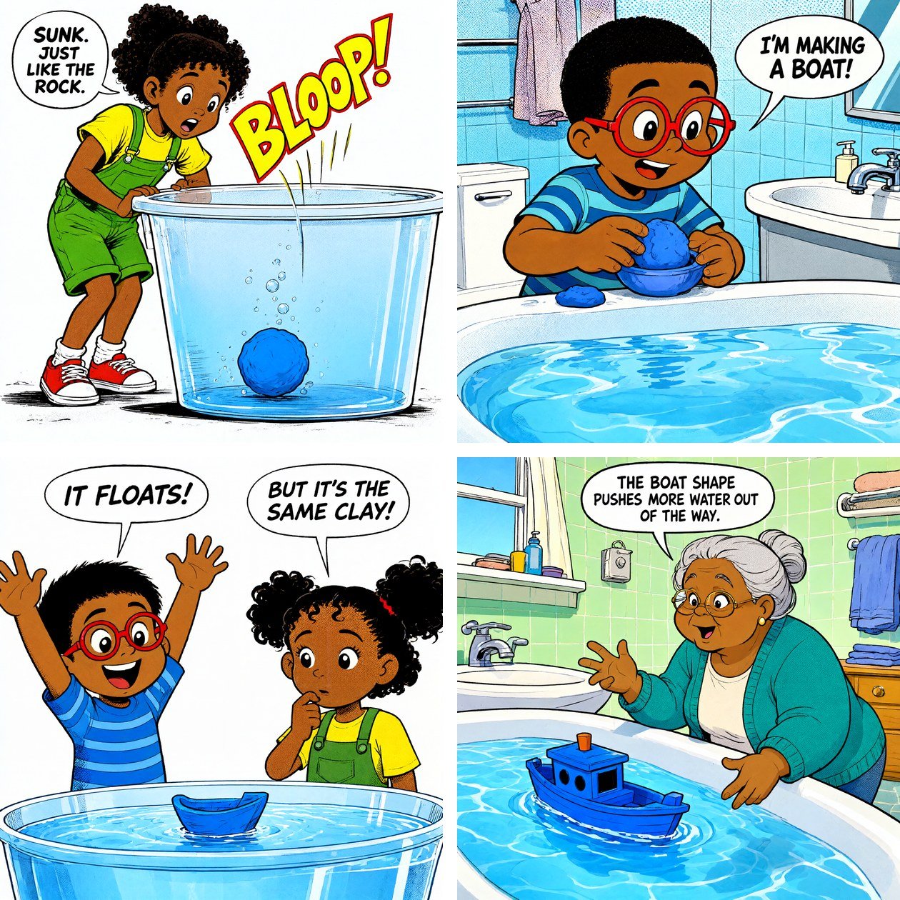 The same four panels drawn by Qwen-Image 2.1