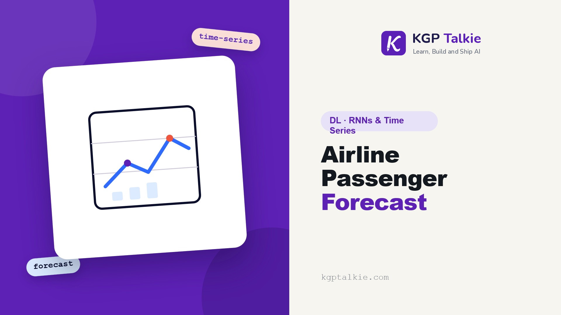 Airline Passenger Prediction using RNN - LSTM - KGP Talkie