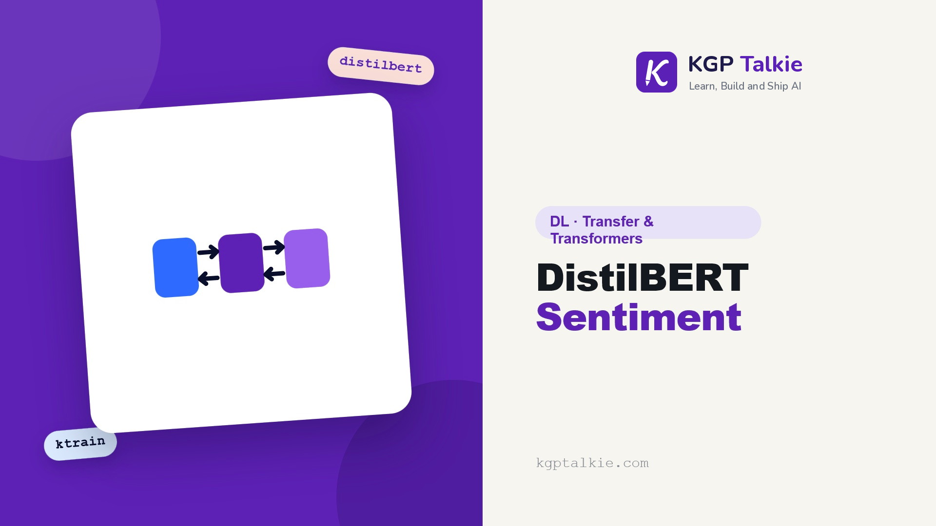 Sentiment Classification with DistilBERT - KGP Talkie
