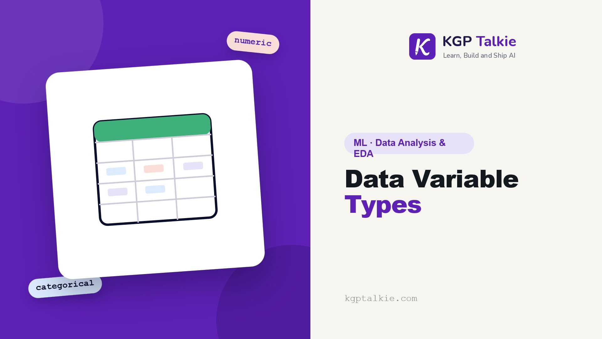 Data Variable Types Every Data Scientist Needs - KGP Talkie