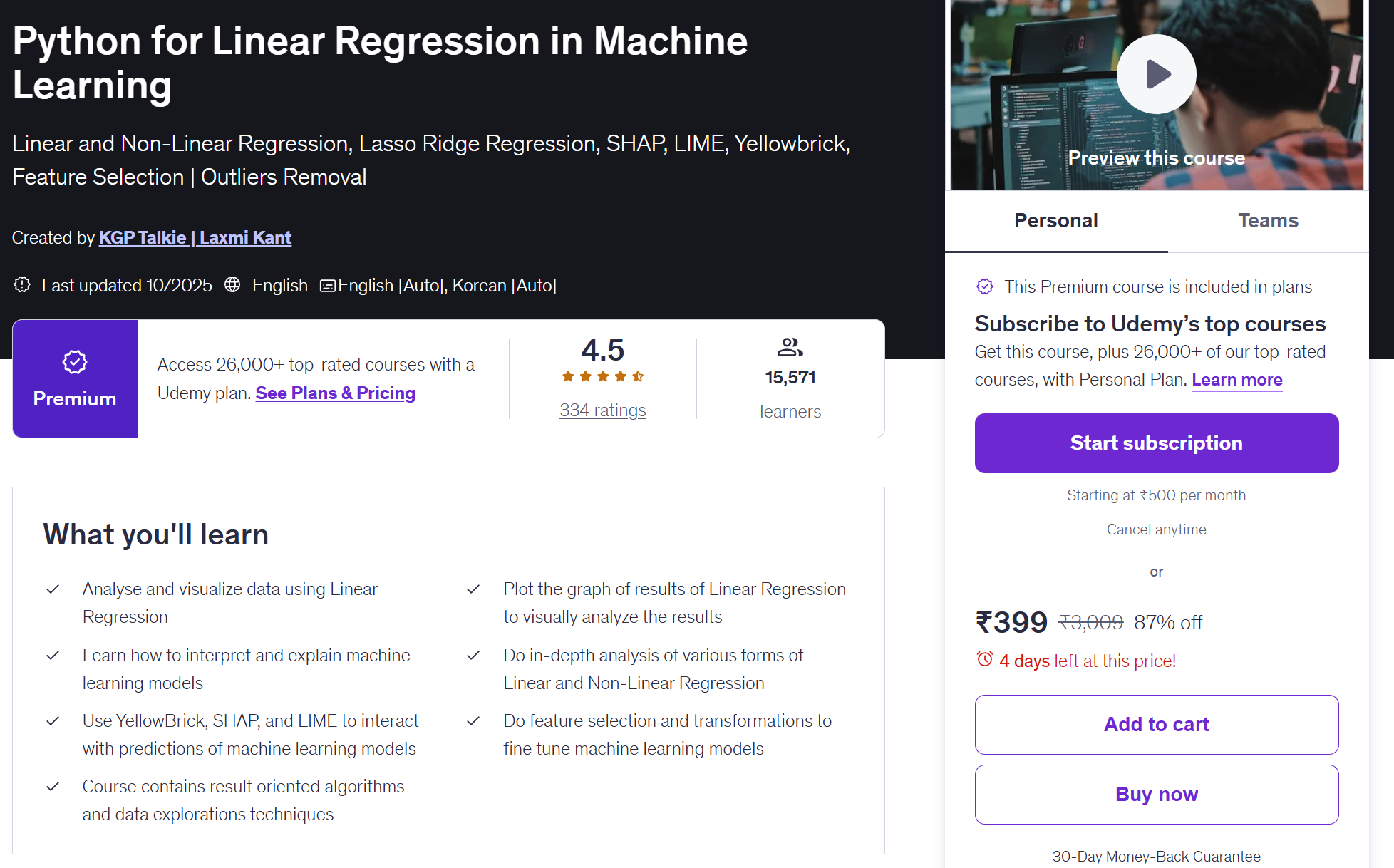 https://kgptalkie.com/regression
